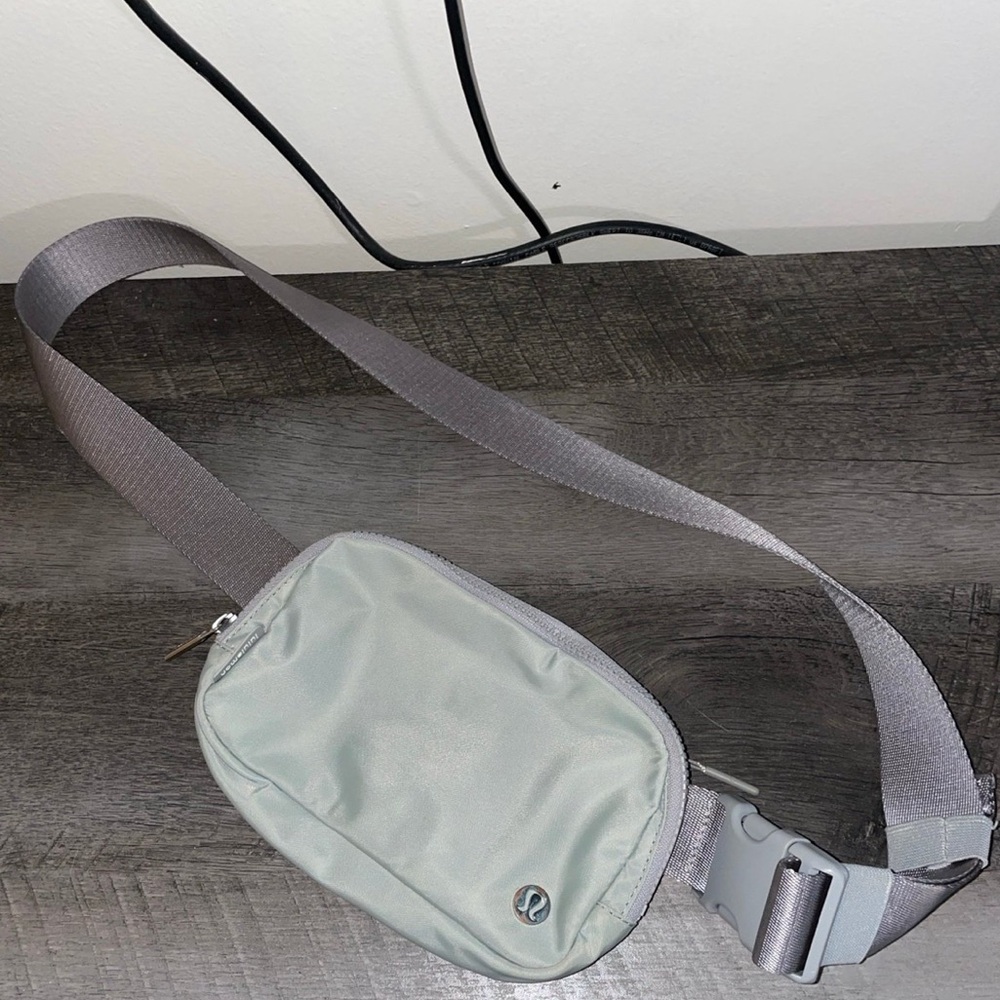 Gray lululemon belt bag